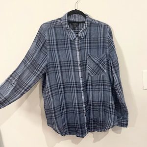 Lucky Brand Blue Stripe Top